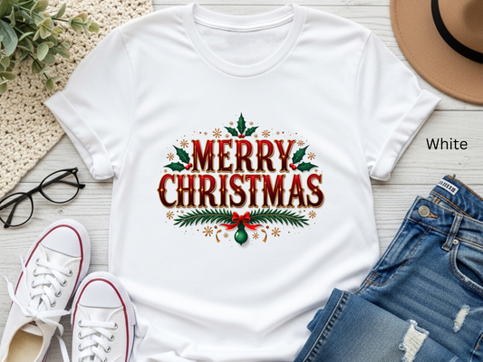Classic Traditional Merry Christmas T-shirt