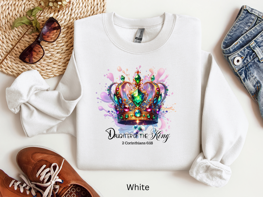 Sweatshirt, Daughter of the King Crown Sweatshirt
