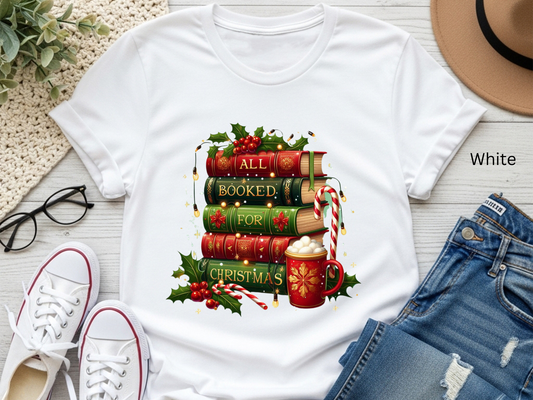 All Booked For Christmas T-shirt