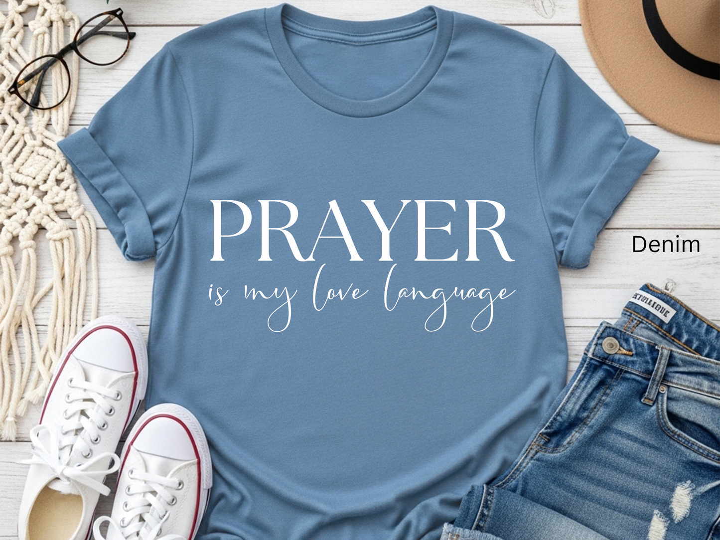Prayer is My Love Language T-Shirt: Christian Faith-Based Tee