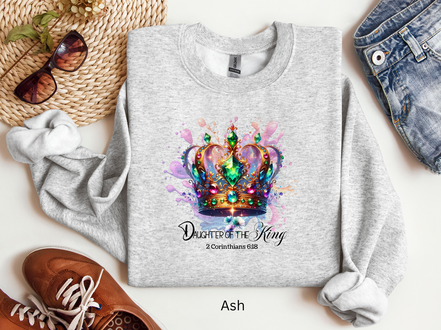 Sweatshirt, Daughter of the King Crown Sweatshirt