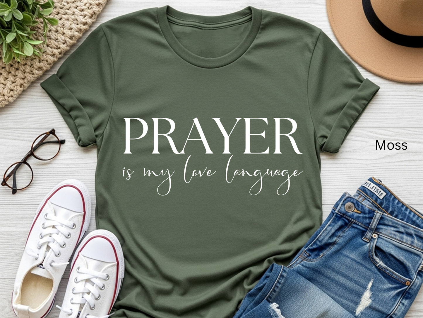 Prayer is My Love Language T-Shirt: Christian Faith-Based Tee