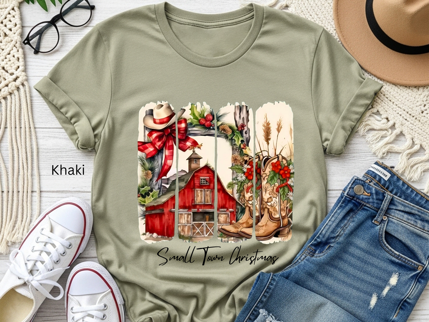 Small Town Christmas Rustic Country Christmas Shirt
