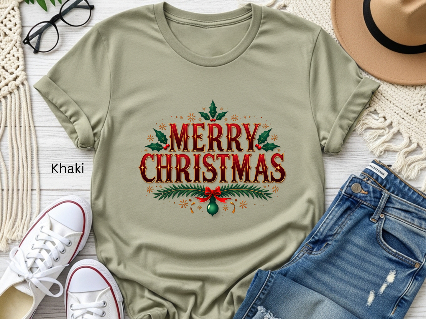 Classic Traditional Merry Christmas T-shirt