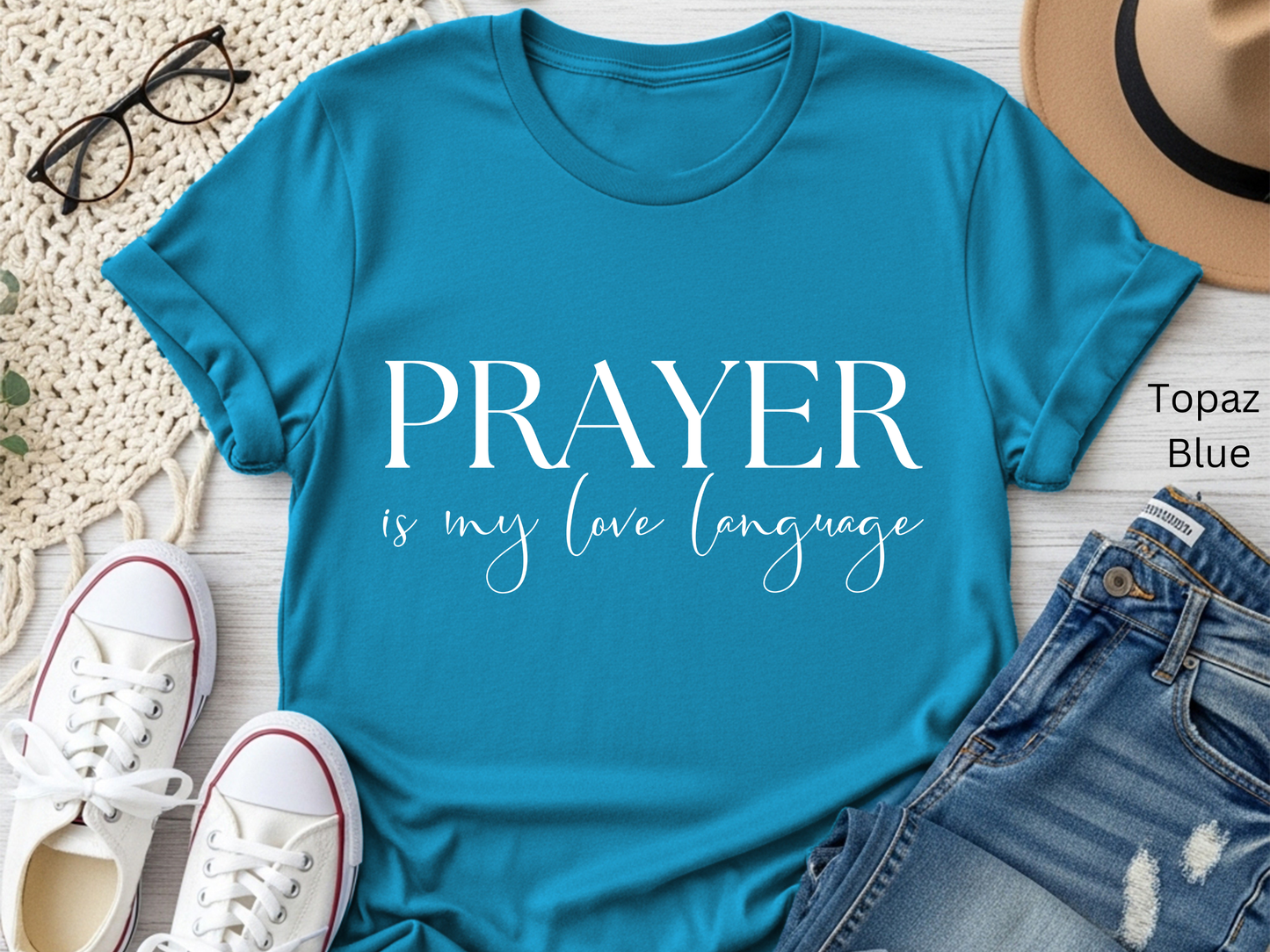 Prayer is My Love Language T-Shirt: Christian Faith-Based Tee