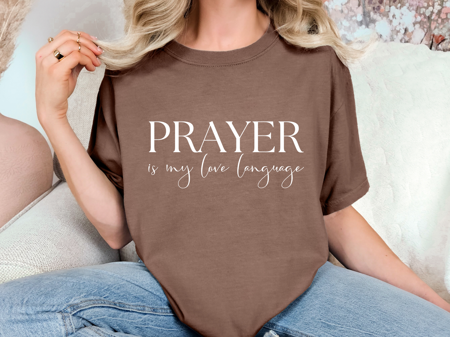 Prayer is My Love Language T-Shirt: Christian Faith-Based Tee