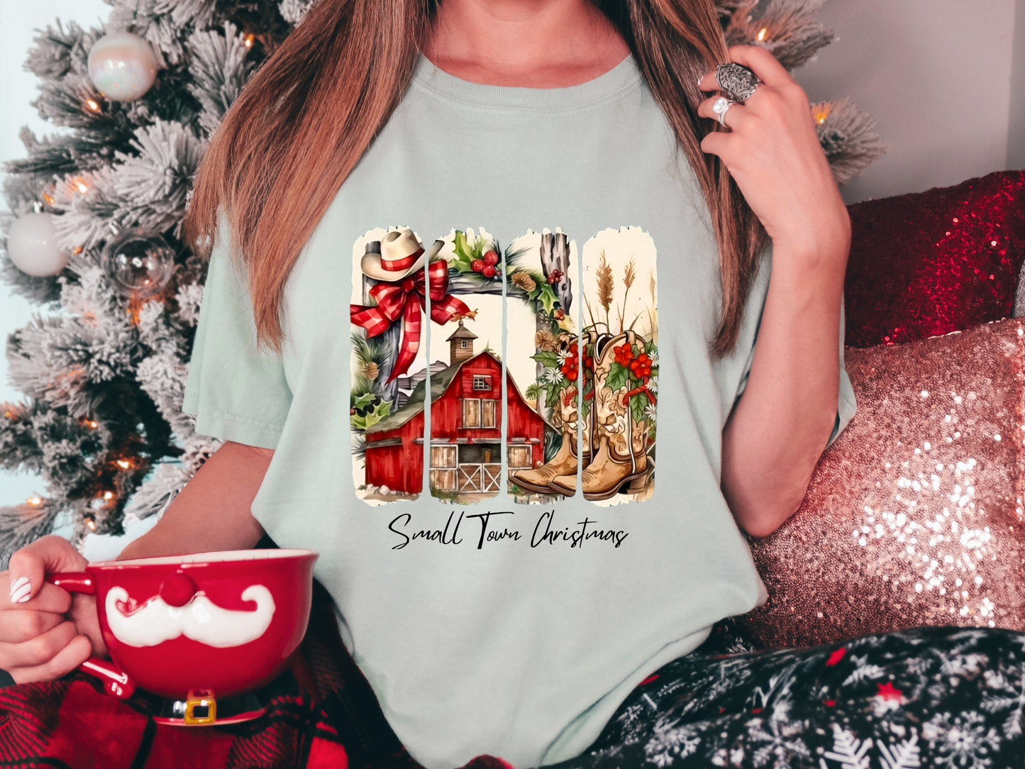 Small Town Christmas Rustic Country Christmas Shirt