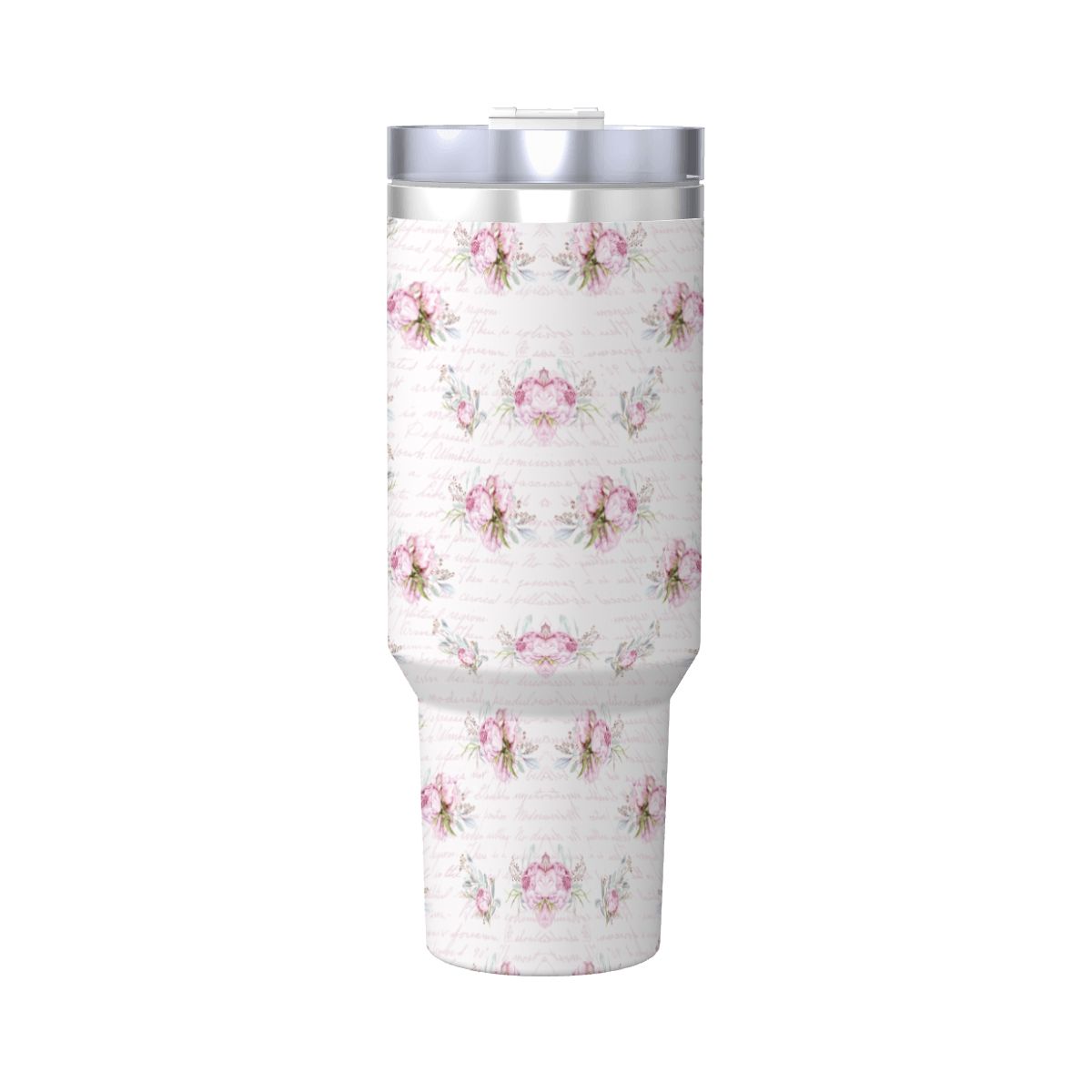 Pink Shabby Chic 40oz Insulated Tumbler