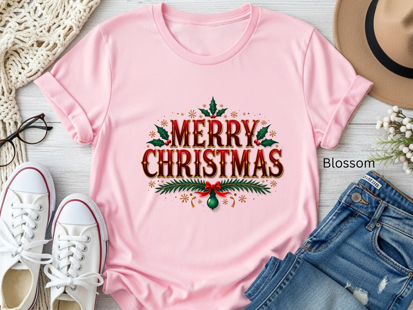 Classic Traditional Merry Christmas T-shirt