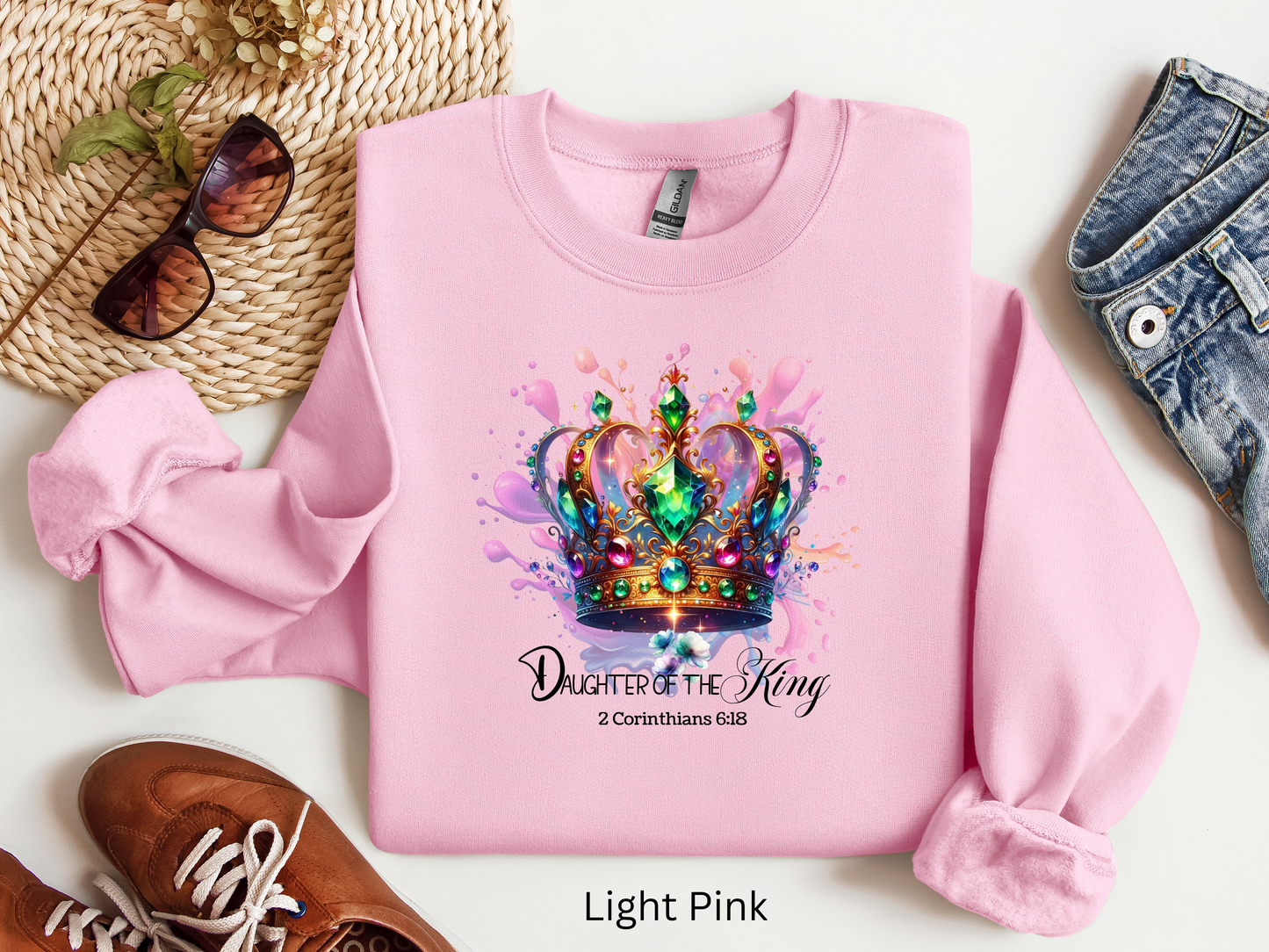 Sweatshirt, Daughter of the King Crown Sweatshirt