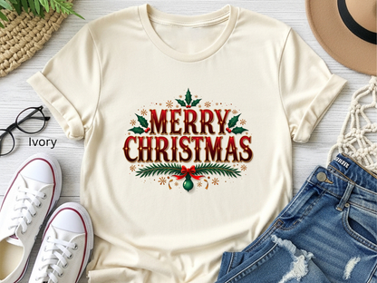 Classic Traditional Merry Christmas T-shirt