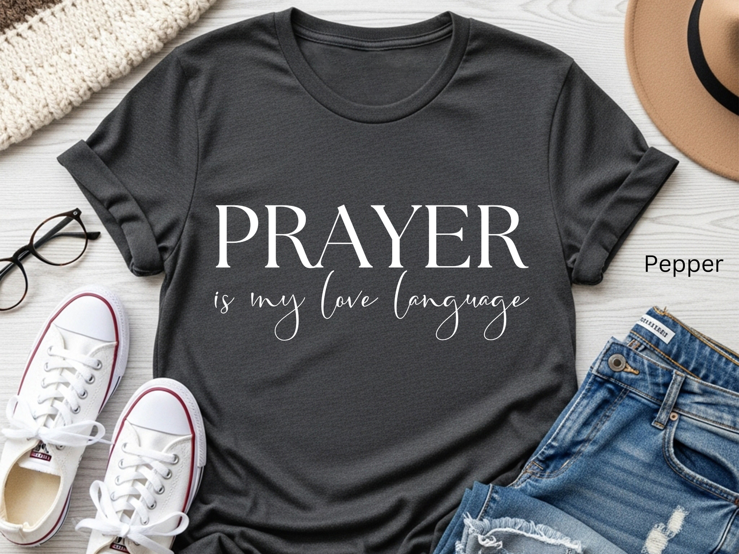 Prayer is My Love Language T-Shirt: Christian Faith-Based Tee