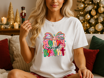 Merry and Bright Christmas T-shirt