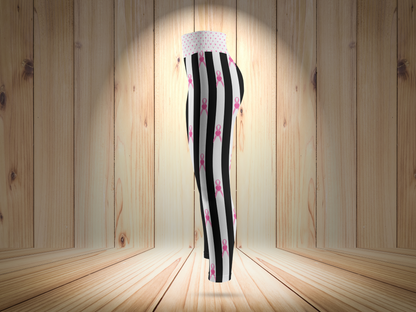 Pink Ribbon Leggings for Women