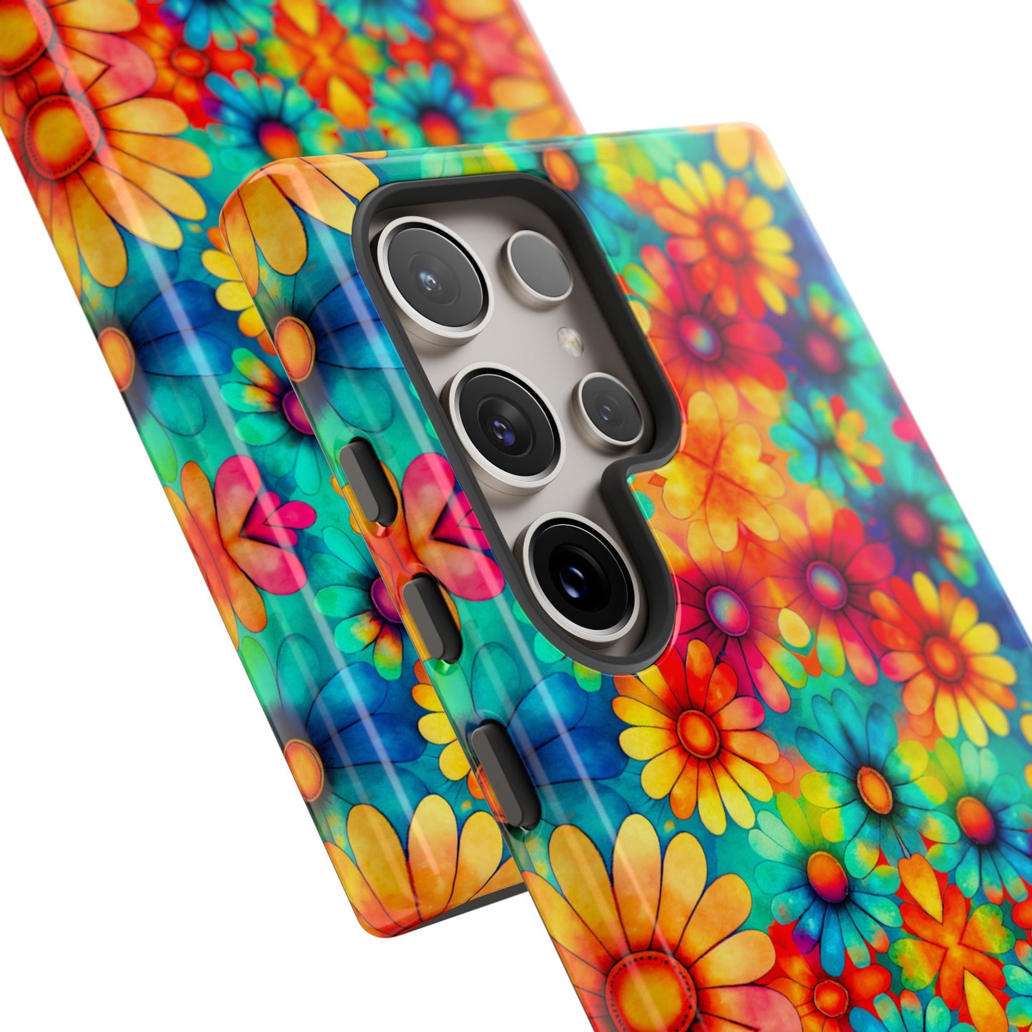 Hippy Daisy iPhone, Google, and Samsun Tough Phone Case